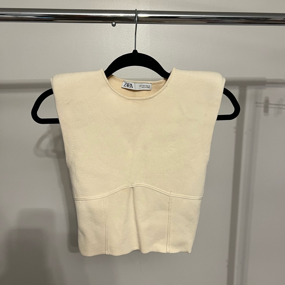 ZARA Tank with Shoulder Pads